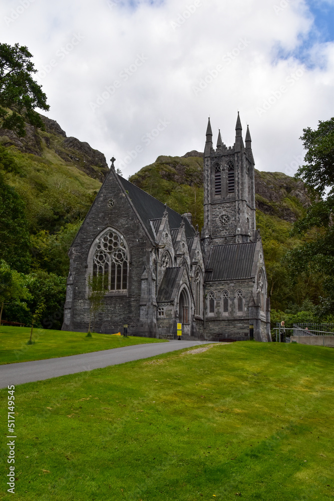 Kylmore Abbey school and garden in Ireland