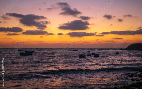 Golden sunset at Alexandria coast Egypt  © Hazemomar
