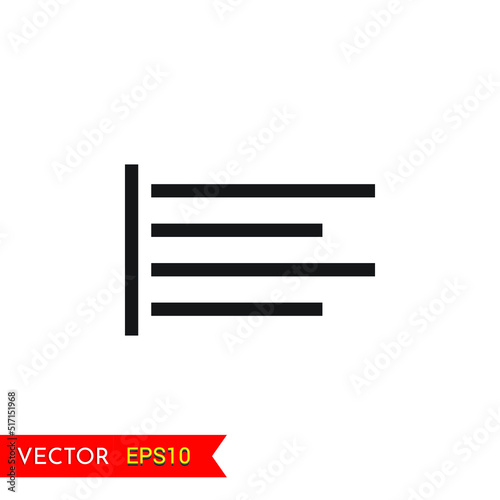 Left Alignment Round transparent background icon animation