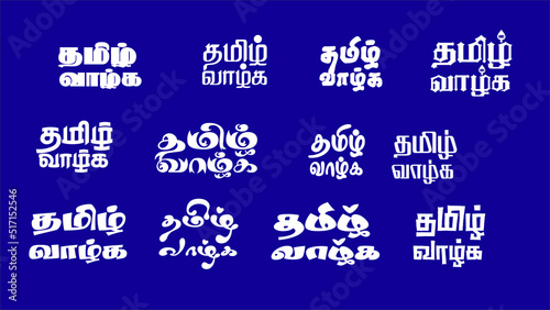Tamil Font Styles - Tamil Language Artwork photo