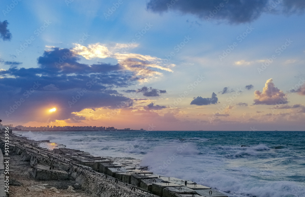 Obraz premium sunset over the sea