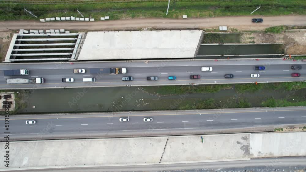 aerial view of highway with car, road top view, transportation
aerial view of highway with car, road top view, transportation