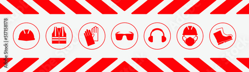 illustration of a set of work safety sign Free Download illustration of a set of work safety sign - GFXLoad
