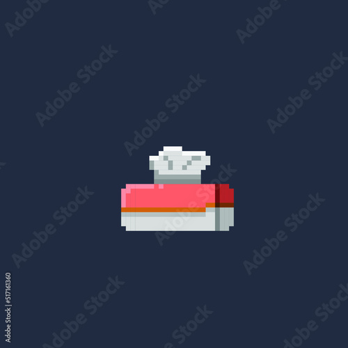 tissue in pixel art style