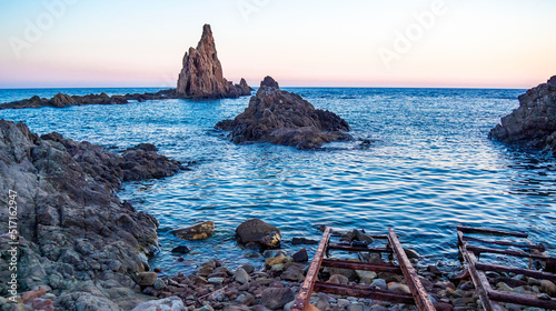 Las Sirenas Reef, Cala de las Sirenas, Cabo de Gata-Níjar Natural Park, UNESCO Biosphere Reserve, Almería, Andalucía, Spain, Europe
