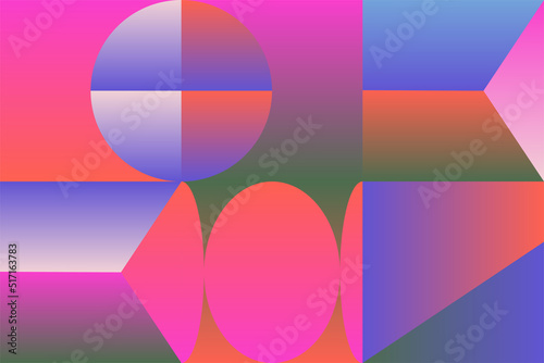 Seamless Geometric Pattern Design Artwork With Simple Geometrical Forms.