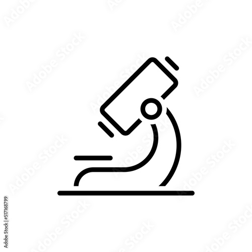 Black line icon for lab chemistry