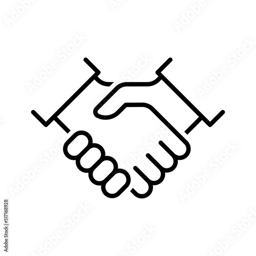 Handshake icon. Vector