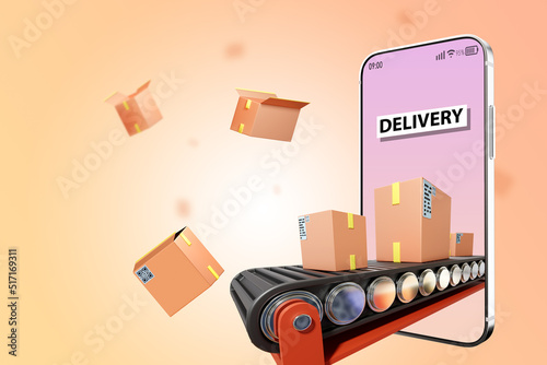 Delivery app. Conveyor in p...