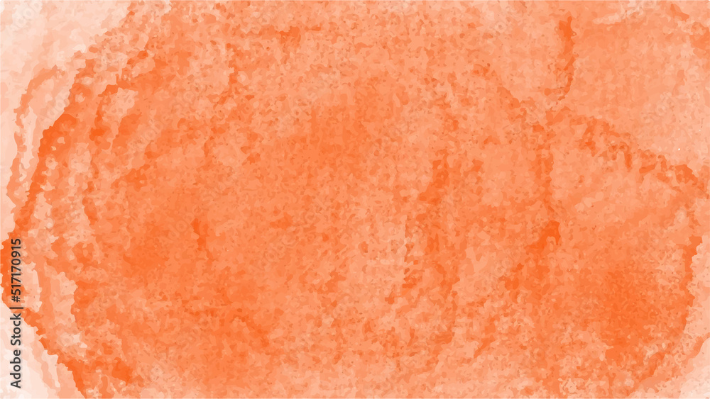 Fototapeta premium Orange watercolor background for textures backgrounds and web banners design