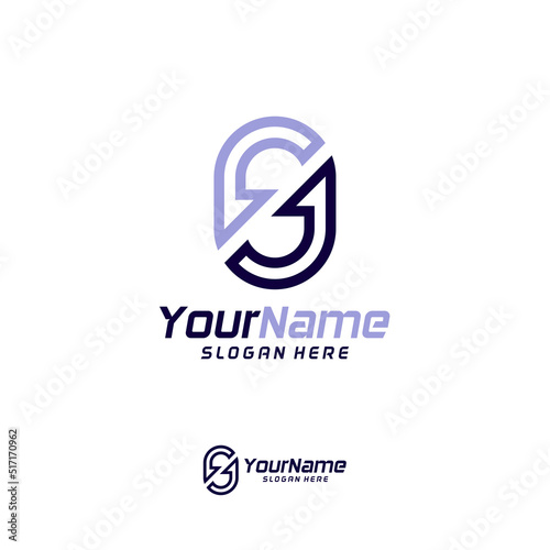 Letter SG Logo Design Template. Initial GS logo concept vector. Creative Icon Symbol