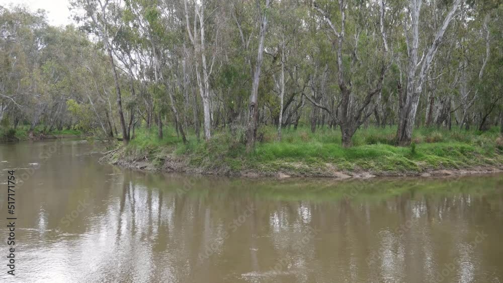 A bend in the Ovens River near Peechelba near where it enters the Murray River in north-east Victoria, Australia November 2021 A bend in the Ovens River near Peechelba near where it enters the Murray River in north-east Victoria, Australia November 2021