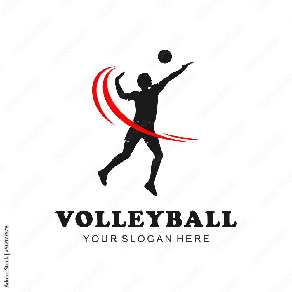 vollyball player logo vollyball player logo
