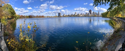 Stampa su tela New York Central Park - Jacqueline Kennedy Onassis Reservoir