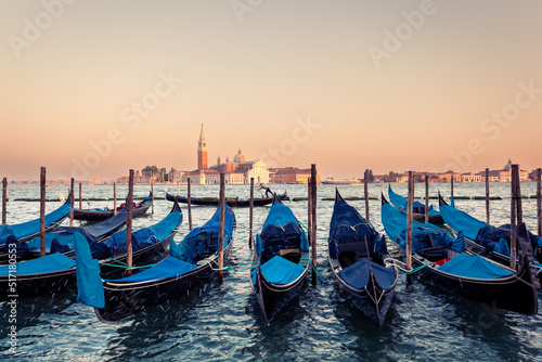 Gondolas at the Grand Channel in Venice.  © Sergey Lorgus
