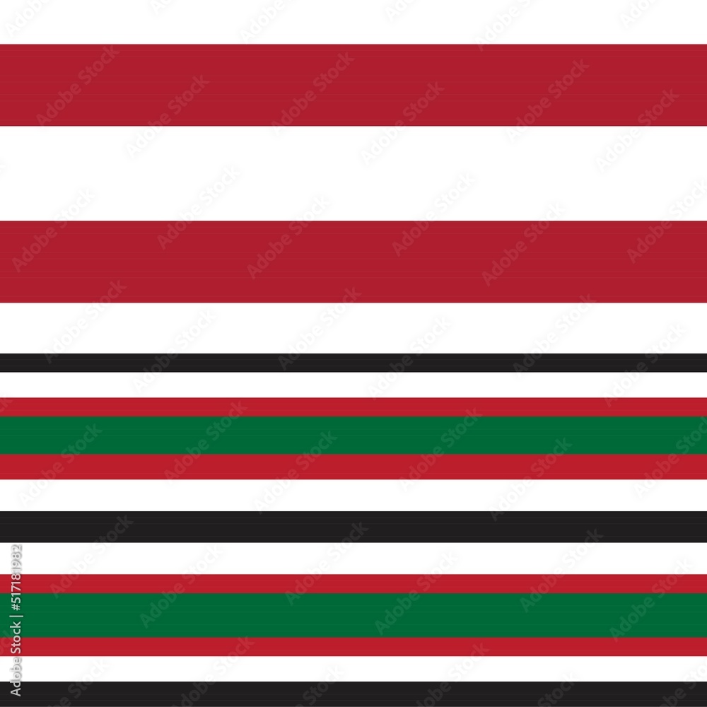 Naklejka premium Red Double Striped seamless pattern design