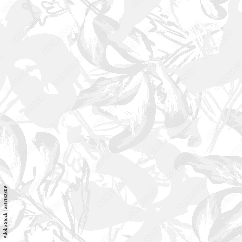 Floral Brush strokes Seamless Pattern Design