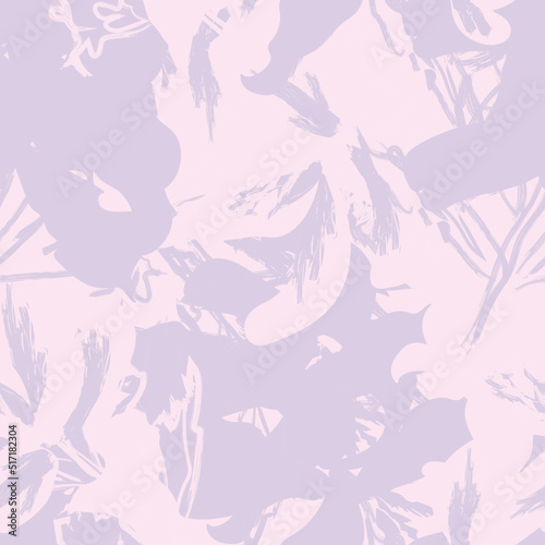 Floral Brush strokes Seamless Pattern Design