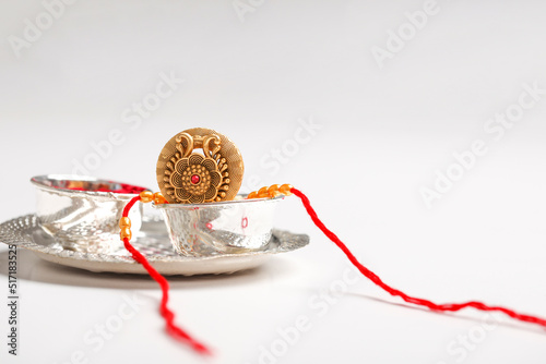 Indian festival: Raksha Bandhan. A traditional Indian wrist band which is a symbol of love between Brothers and Sisters.