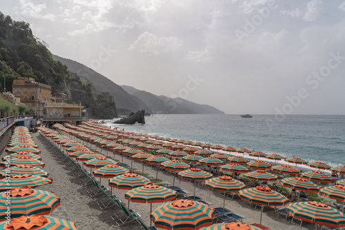 Fototapeta Naklejka Na Ścianę i Meble -  Colorful umbrellas on the beach.