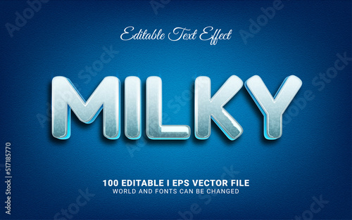 milky text effect