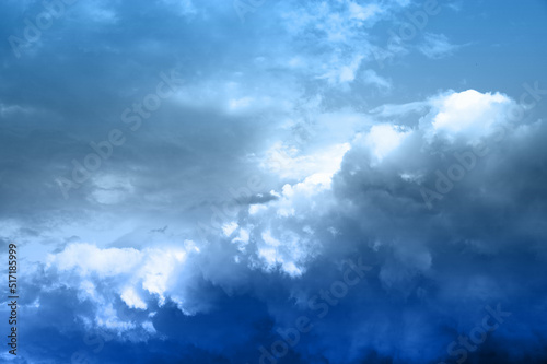 beautiful clouds background stormy sky clouds © verzunyna