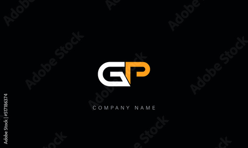 GP, PG Abstract Letters Logo Monogram