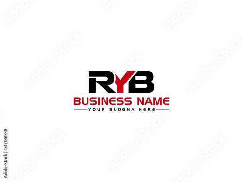 Modern RYB Logo Letter Vector, Colorful RY r y b  Logo Icon With Creative New Three Letter Business Logo Design