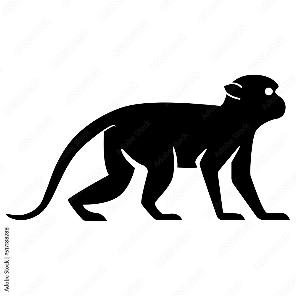 Monkey Icon Vector On Trendy Design.