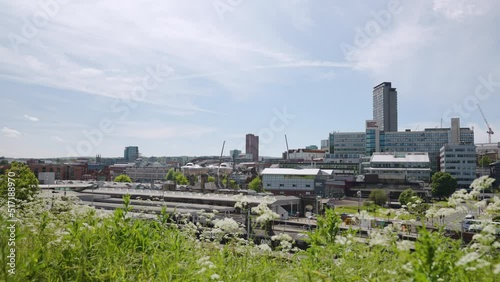 Sheffield, UK, May 2022, A City Centre City View of Sheffield
