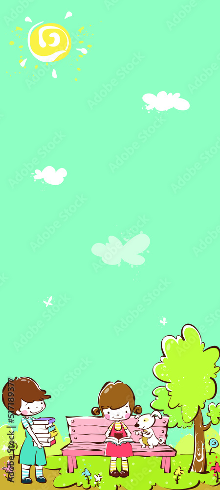 kids dream vertical illustrations school student cartoon school gate learning kids dream vertical illustrations school student cartoon school gate learning