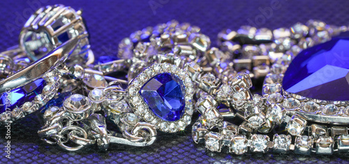 Colored glass diamonds but professionally cut to look real