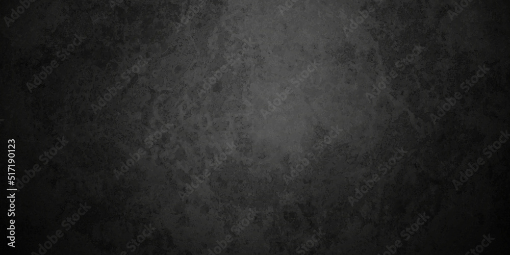 Black stone concrete grunge texture and backdrop background anthracite panorama. Panorama dark grey black slate background or texture.