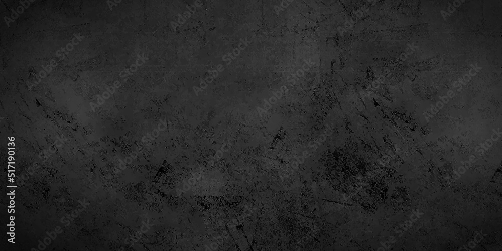 Fototapeta premium Black and grunge backdrop watercolor texture, panorama background, Gray smoke on black color abstract watercolor background, Vector Illustration.