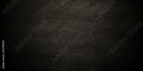 Fotografiet Dark Black grey stone concrete texture wall wallpaper
