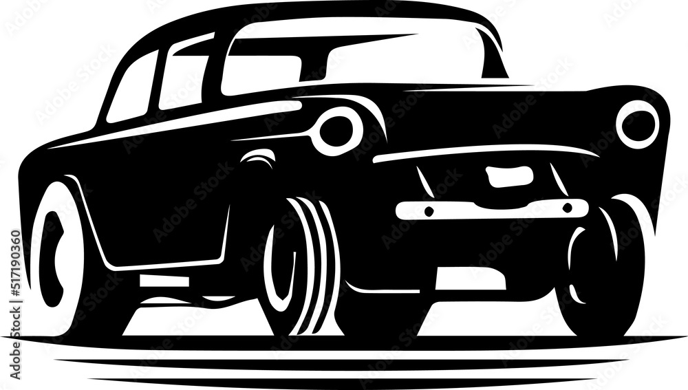 Car silhouette vector  on a white background illustration