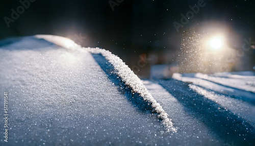 Winter snow background. Shi...