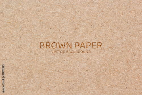 Brown paper texture background. Vector illustration eps 10.