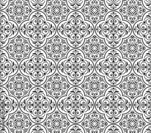 Transparent Deco Pattern 14 Black PNG