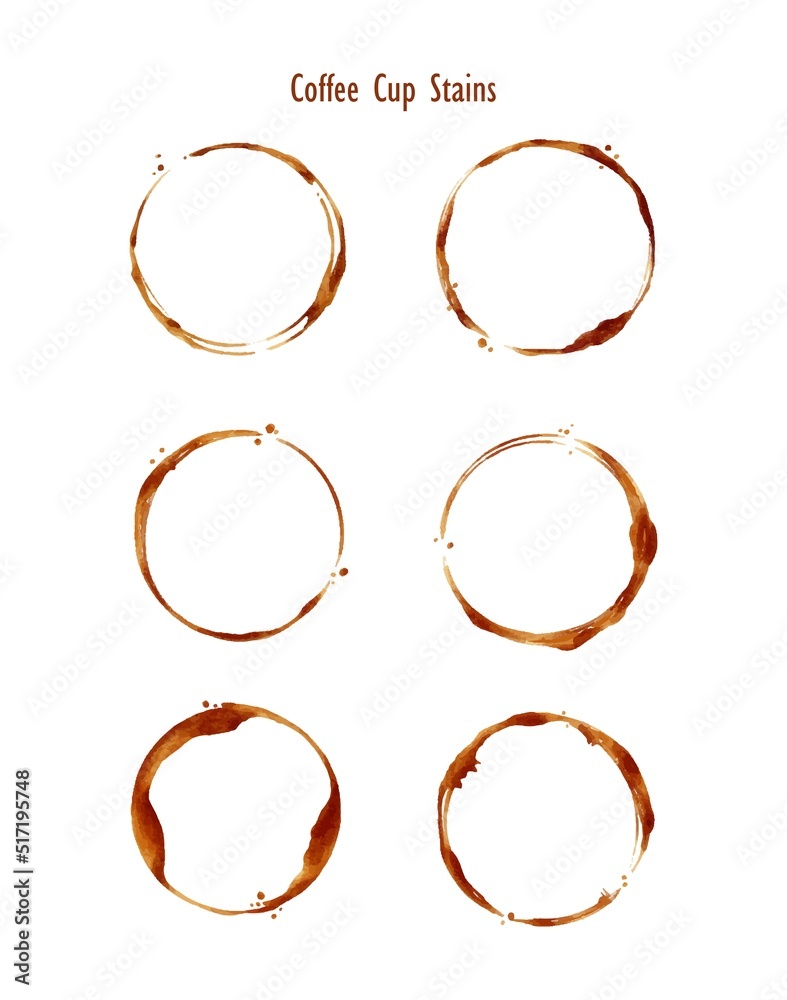 Coffee Stain Set vector design Coffee Stain Set vector design