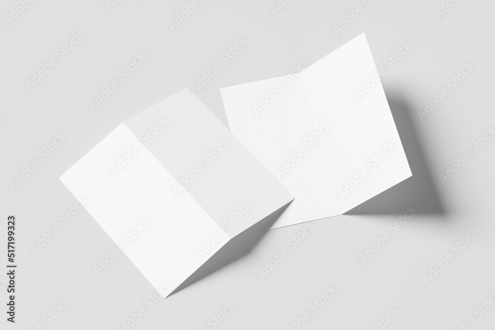 Blank DL Bi-Fold Mockup Blank DL Bi-Fold Mockup