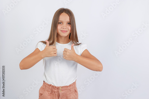 girl with long hair showing class. High quality photo