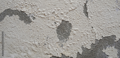 Old wall with cement surface crack. Wall color paint surface  crack. Old cement wall abstract background.