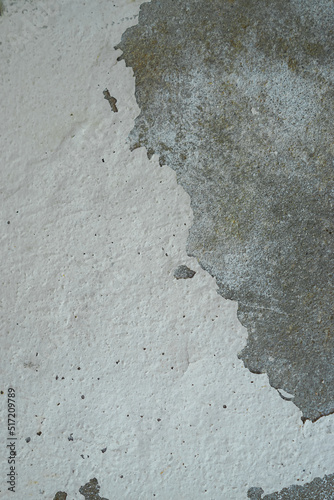 Old wall with cement surface crack. Wall color paint surface  crack. Old cement wall abstract background.