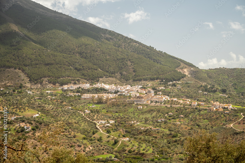 Spring time in Sierra de Tejeda mountains range near Malaga, Andalusia, Spain