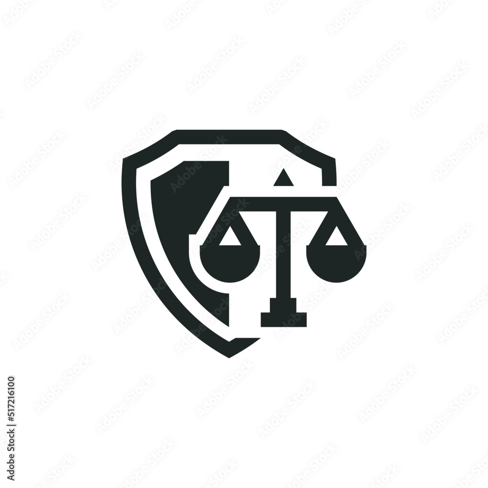 Guarantee of law protection icon isolated on white background Guarantee of law protection icon isolated on white background