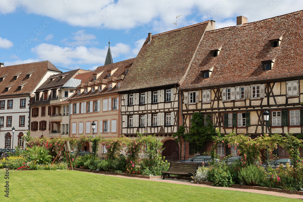 historischer Stadtkern von Wissembourg, Elsass, Frankreich