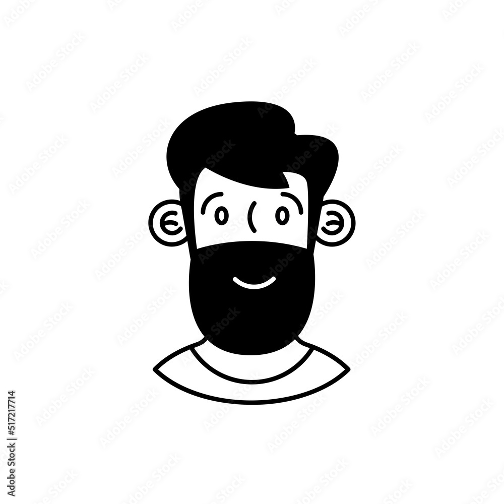 man bearded character