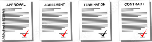 a collection of agreement documents