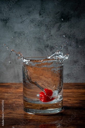 one Fruit splash Water photo